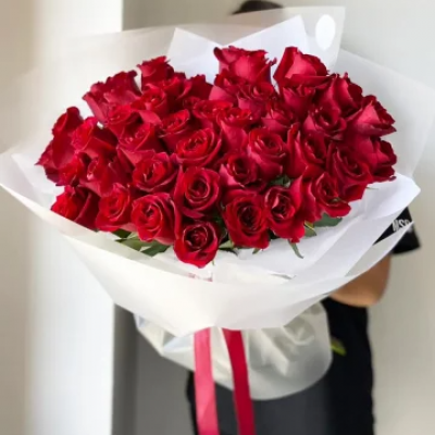 Букет из 45 красных роз